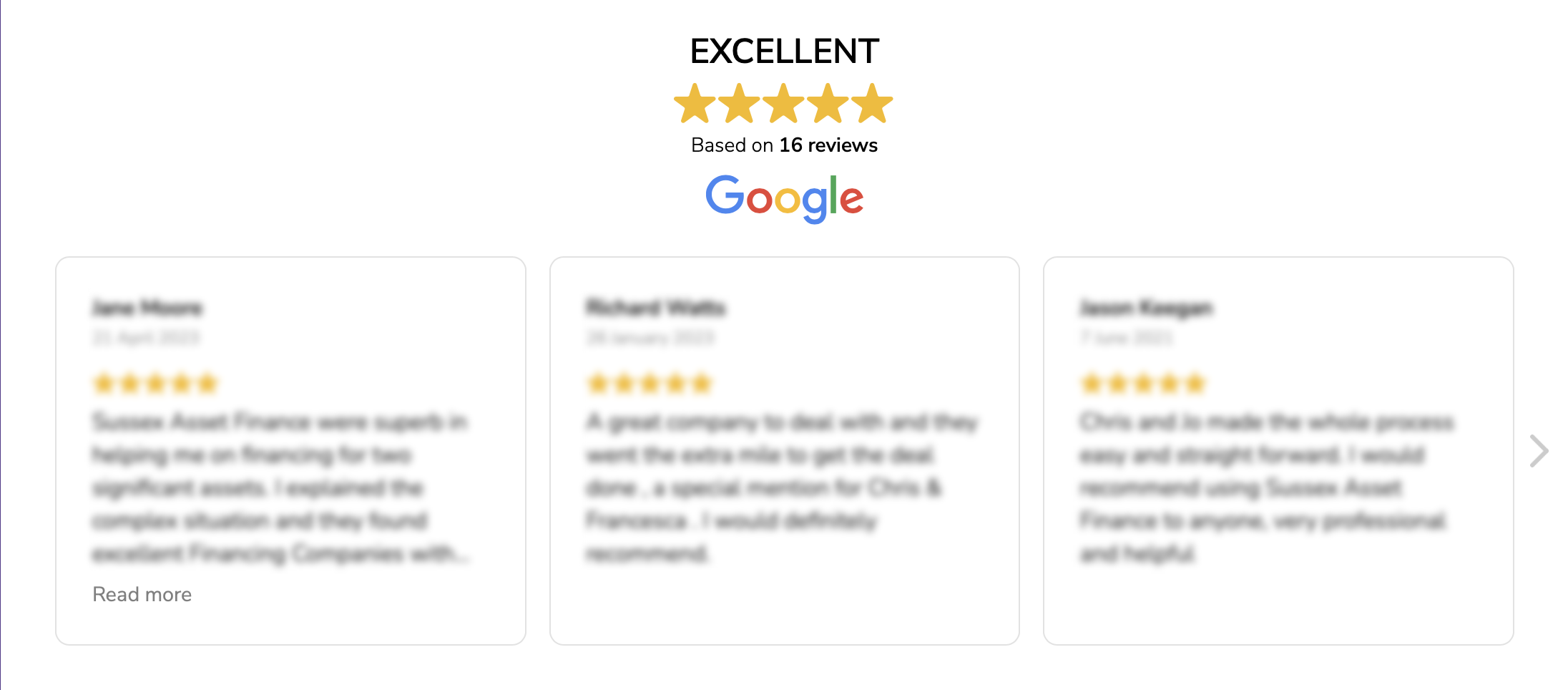 Google reviews